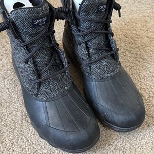 Sperry Black and Gray Women's Boots
